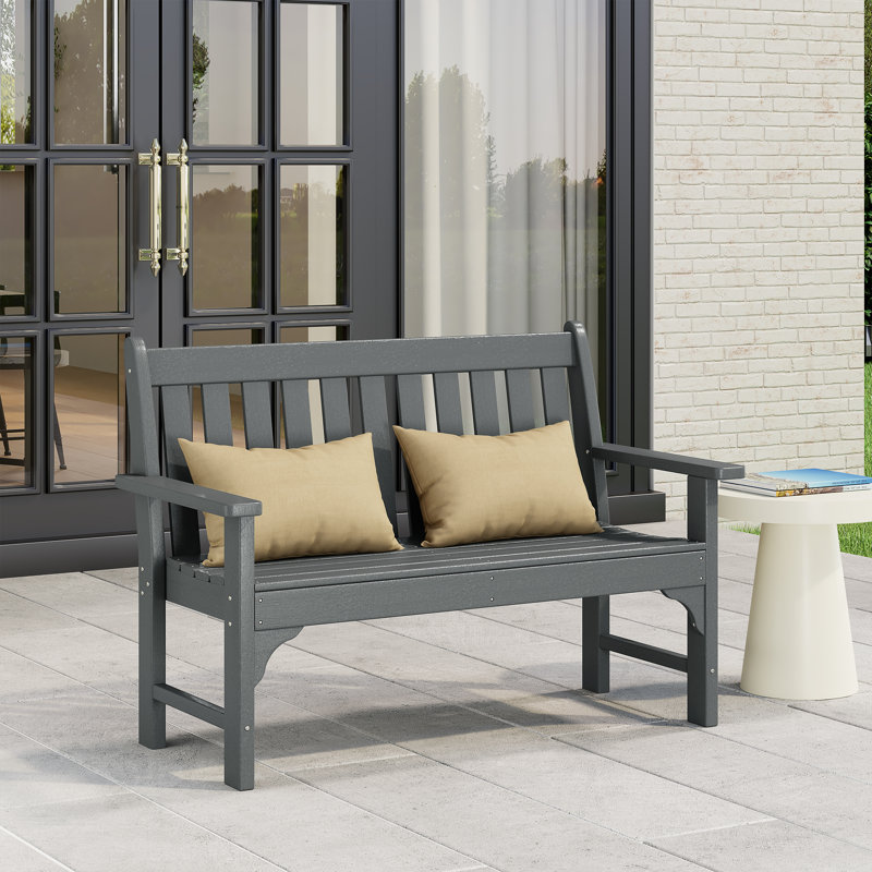 Banc de jardin en PEHD Laguna, Gris