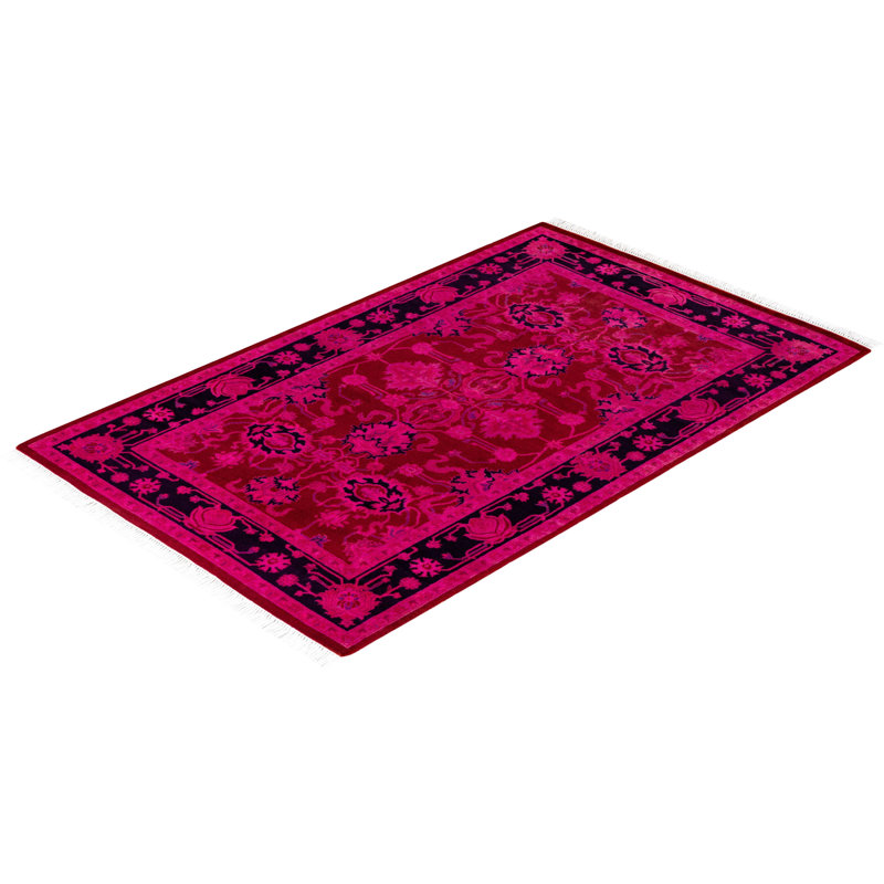 Fine Vibrance One-of-a-Kind 2'8" X 4'3" Hand Knotted Area Rug