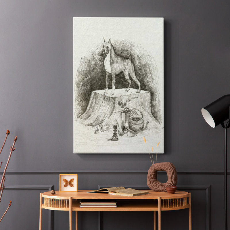 A Gentleman IV -Galerie enveloppée Cavas, H 60 po x l 40 po
