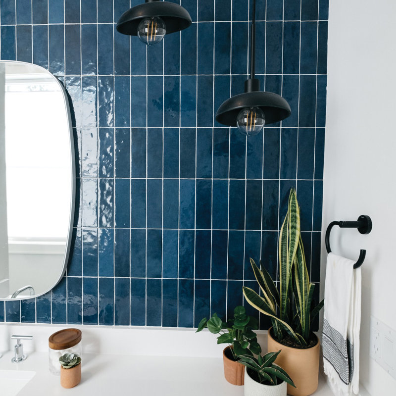 Cloe Ceramic Tile, Blue