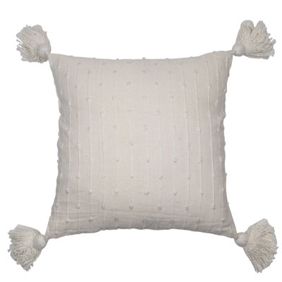 Kira Tassels Cotton Throw Pillow