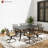 Rectangular Outdoor Dining Set With Swivel Chair-110923793