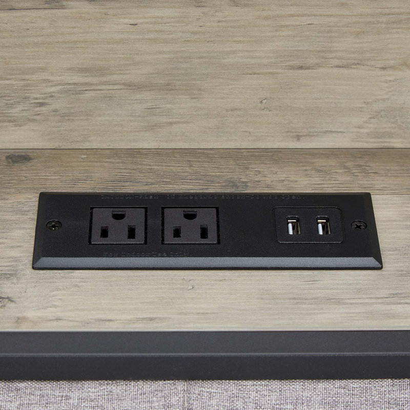 Bed Frame With Charging Station