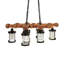Rustic Lodge 8 - Light LED Chandelier