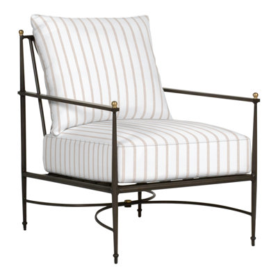 Chaise de patio avec coussins Roma