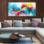 Toile abstraite murale pour le salon
