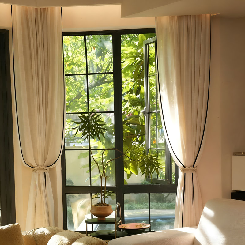 Curtain For Living Room Window Curtains For Bedroom 2 Panels, 70.86" W x 98.42" L