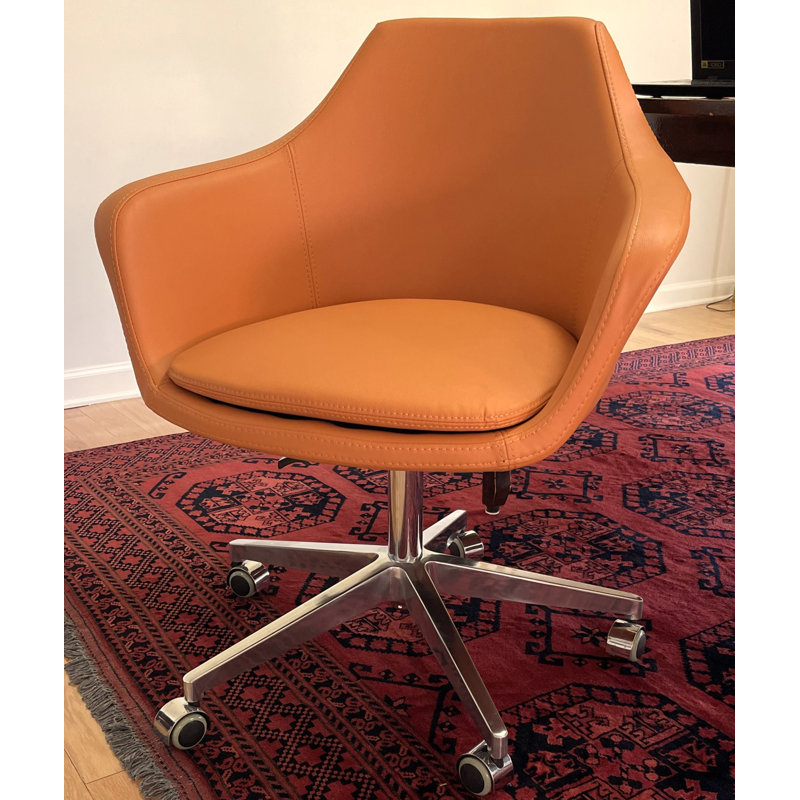 Maday Vinyl Task Chair, Apricot