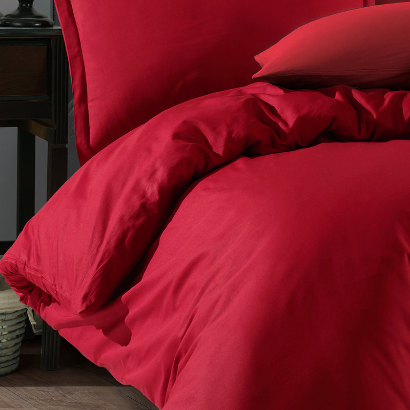 Ensemble de housse de couette 100% coton Ranforce, ensemble de literie de luxe 3 pièces avec fermeture. Housse de couette de couleur unie à très grand motif