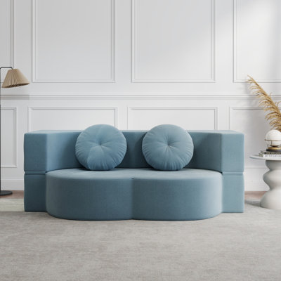 Canapé-lit convertible pliant de 78 po avec coussin, aucun assemblage requis