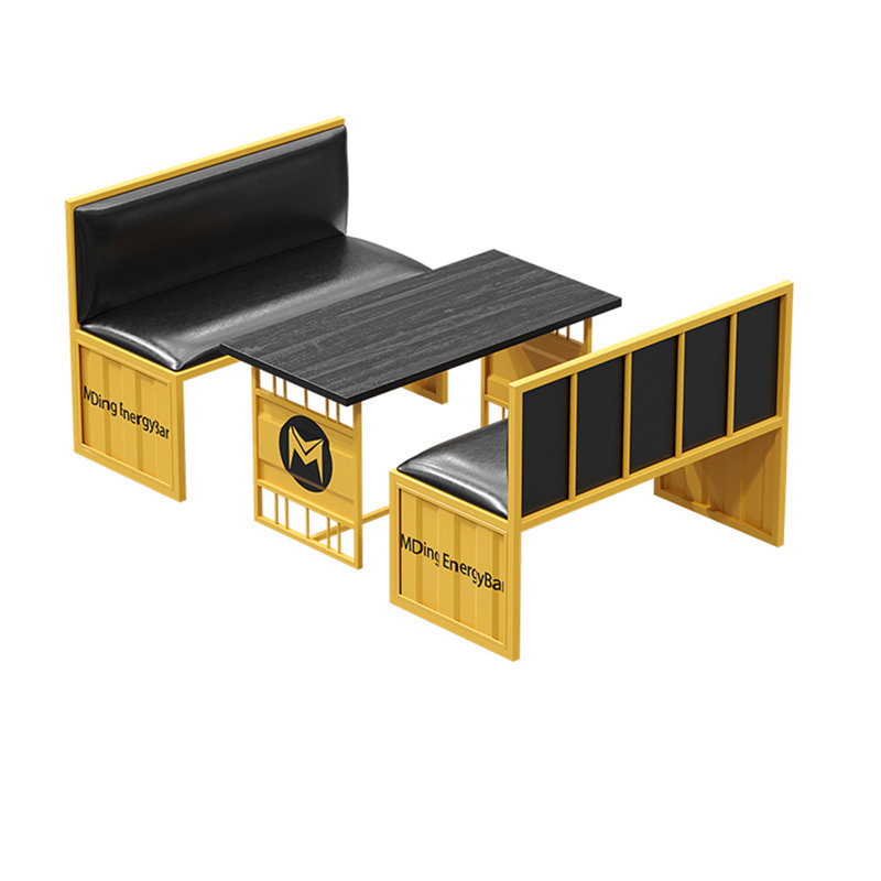 Ensemble de salle à manger rectangulaire l 23,7 po, H 29,6 po x L 47,3 po x l 23,7 po, Jaune