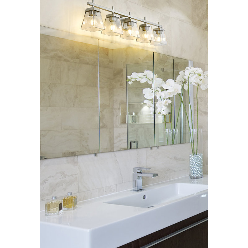 Burko 5 - Light Dimmable Vanity Light, Brushed Nickel