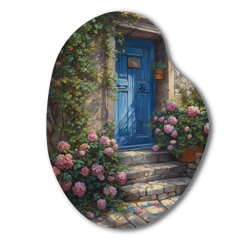 Ilana - art mural asymétrique floral, H 38 po x l 28 po x P 1 po