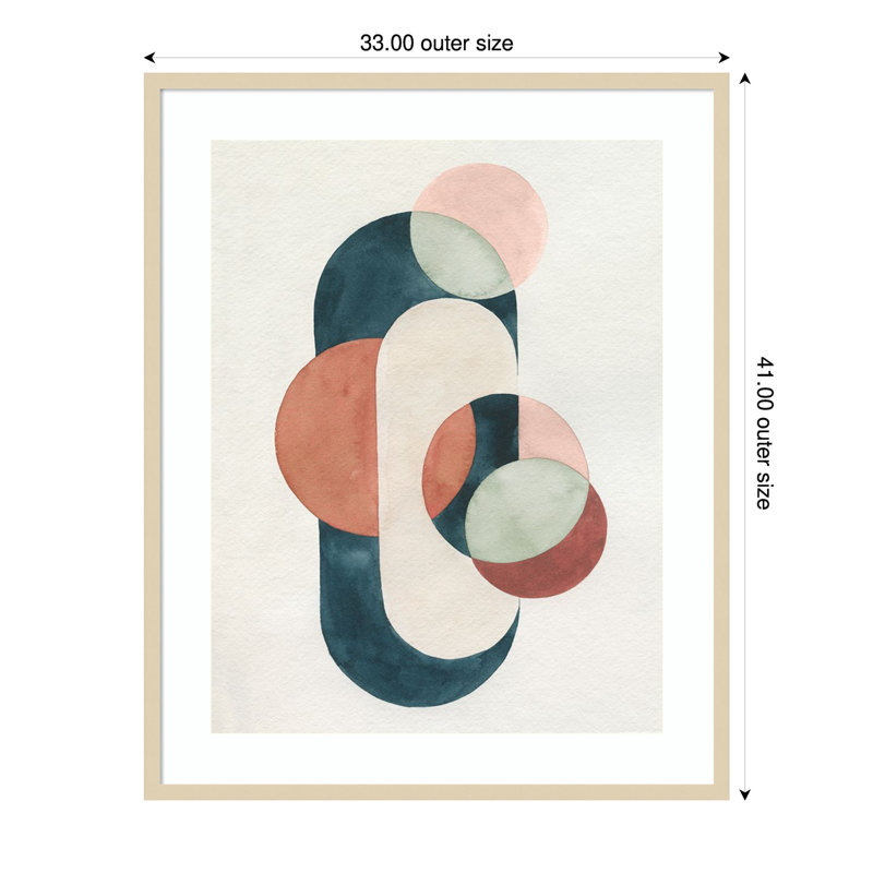 «Loops and Bonds II» par Grace Popp, impression sur bois encadrée, H 41 po x l 33 po