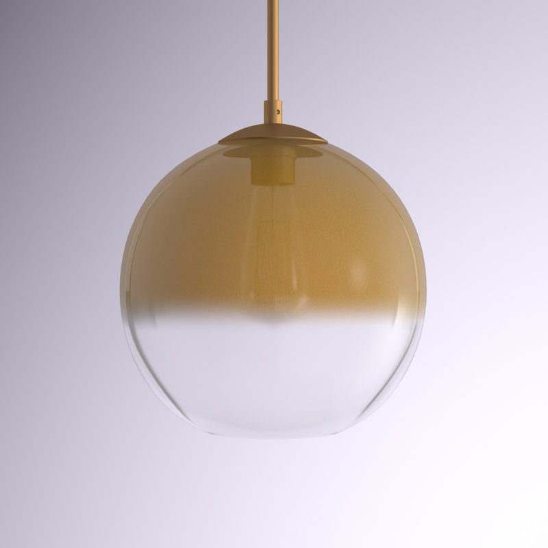 Aver 1 - Light Single Pendant, 18.25" H x 10" W x 10" D, Soft Gold
