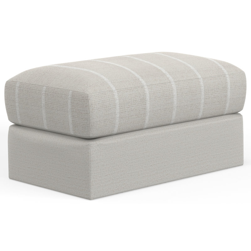 Repose-pieds Mialyn, Polyester crème / brun clair