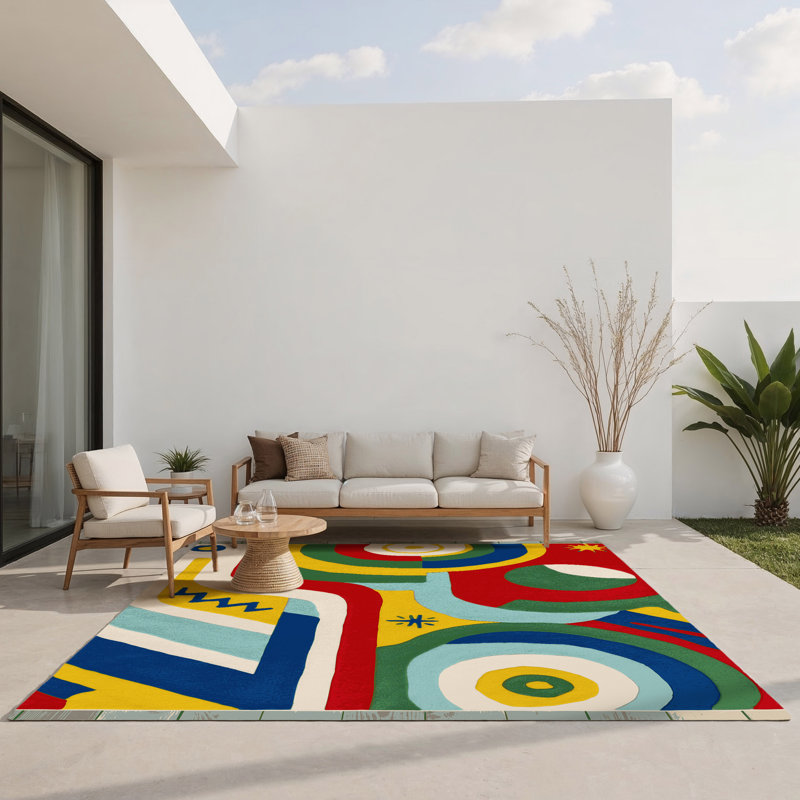 Tapis intérieur et extérieur Dandy Perk, Rectangulaire 3 pi x 5 pi