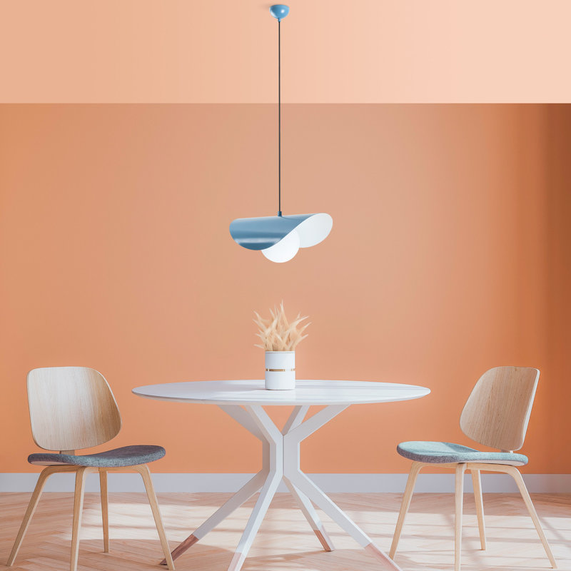 Elegant Light Blue Chandelier, Adjustable Height 9.8 x 5.9 x 3.9 inches, Metal Body, Max 40W E27 Socket | Perfect for Dining Room, Living Room, or Bedroom | IP20 Rated, Stylish Design, Bulb Not Included