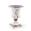 Violet Check Tabletop Pedestal Urn