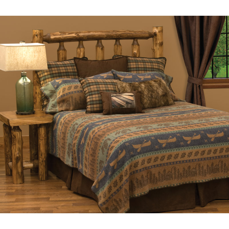 Wooded River Lake Shore III Bed Skirt - King, King