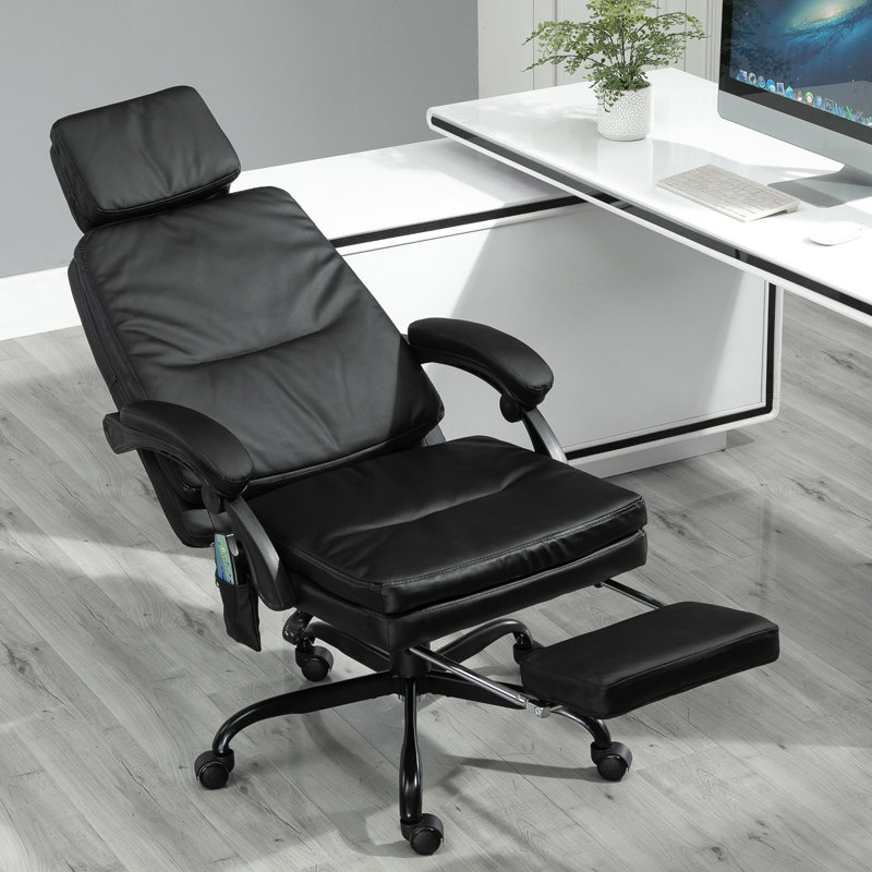 Executive Chair with Headrest, Black