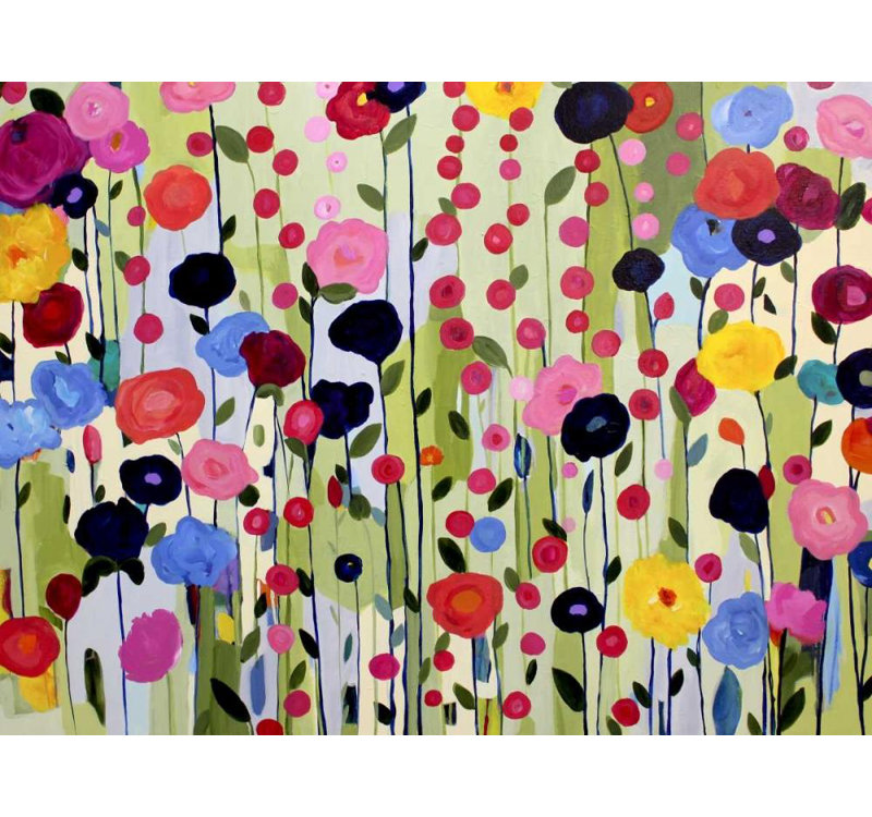 Art sur toile tendue de Lark Manor ™ par Schmitt, Carrie Gallery: She Found a Place to Bloom, H 36 po x l 47 po