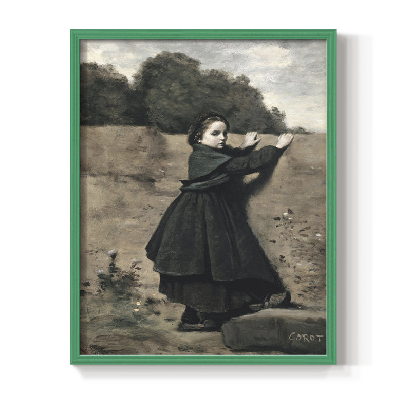 Reproduction encadrée vintage XLI, Vert