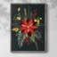 «Bright Christmas Night Collection», reproduction encadrée B - bois massif-630624989