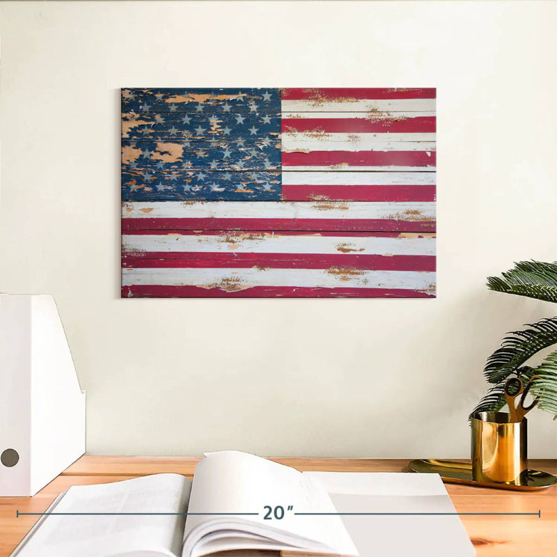 Drapeau américain Borges, H 8 po x l 12 po