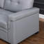 Canapé-lit modulaire réversible en cuir Vegan