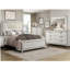 Ensemble de meubles de chambre à coucher à 2 tiroirs avec finition antique blanc