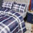 Grid Comforter Set Plaid Bedding Set 1 Checkered Comforter with Pillowcases-115352623-114984124