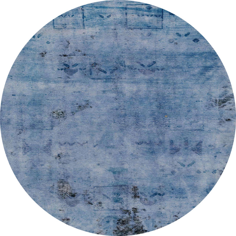 Abstract Indoor Rug, Round 8'