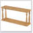Vintage Wood Grain Console Table With Bottom Shelf And Four Vase Legs, Suitable For Entryway, Hallway, Living Room, Bedroom-1260837407