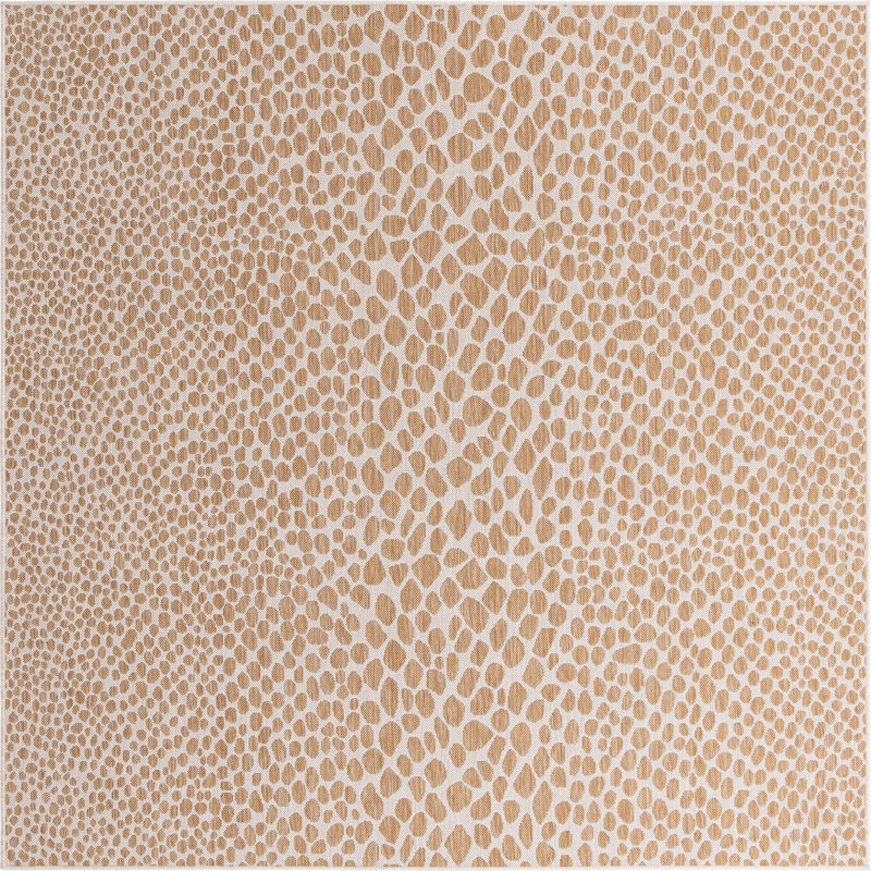 Contemporary Shanette Rug Bone Abstract, Square 7'10"