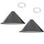 14.3 cm H Cone Lamp Shade ( Screw On )-694331214