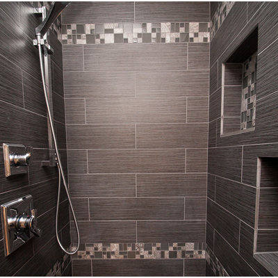 Strands 12'' L x 3'' W Porcelain Bullnose Tile Trim