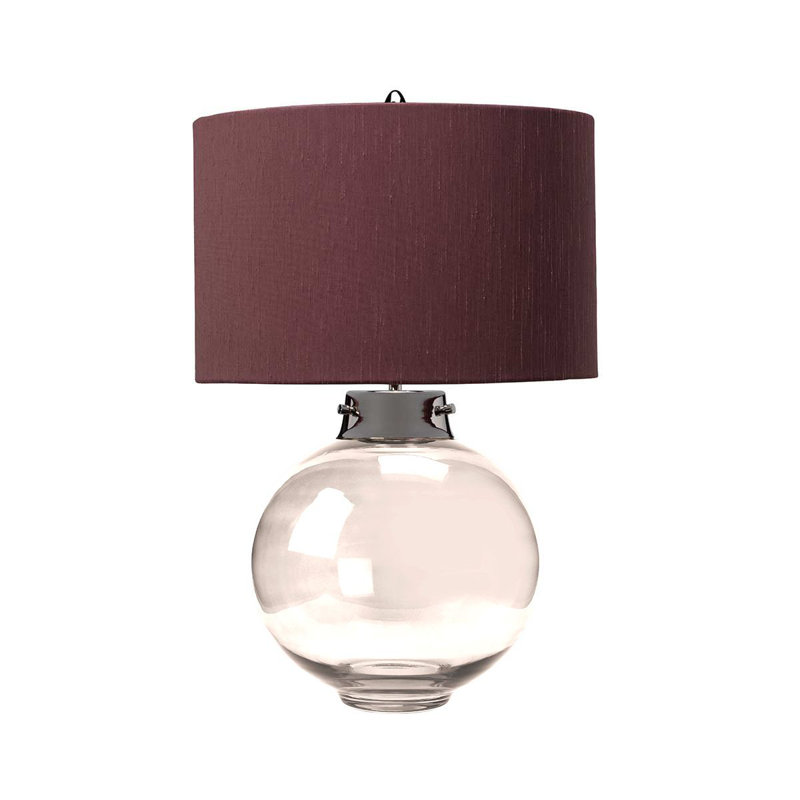 Morrice Glass Table Lamp, Brown, Smoke
