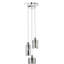 Suspension cylindrique en grappe 3 lumières Garnich