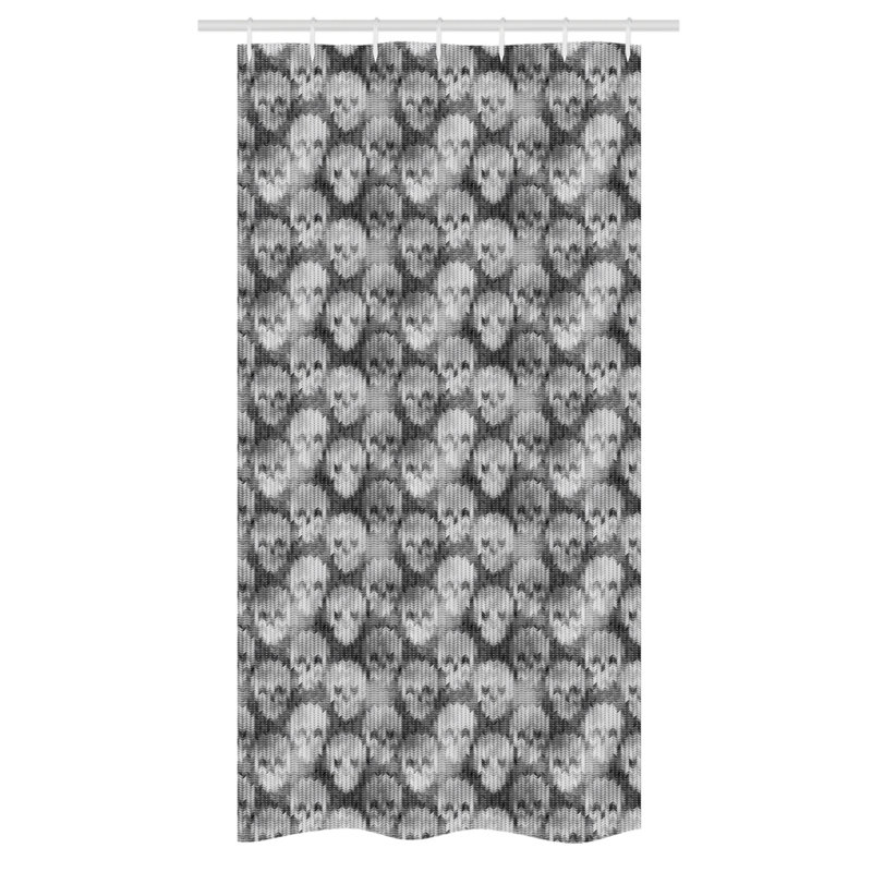Suez Geometric Shower Curtain with Hooks Included, 36" W x 72" L