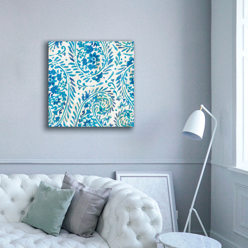 «Exotic Elegance Pattern 2» par Danhui Nai, art mural sur toile, H 37 po x l 37 po