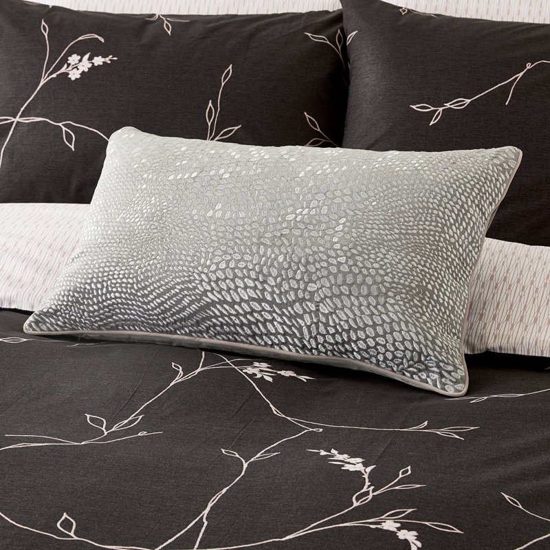 Okika Natural Abstract Rectangular Lumbar Cushion with Filling