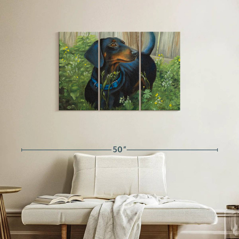 Brampt Dachshund, 24" H x 38" W