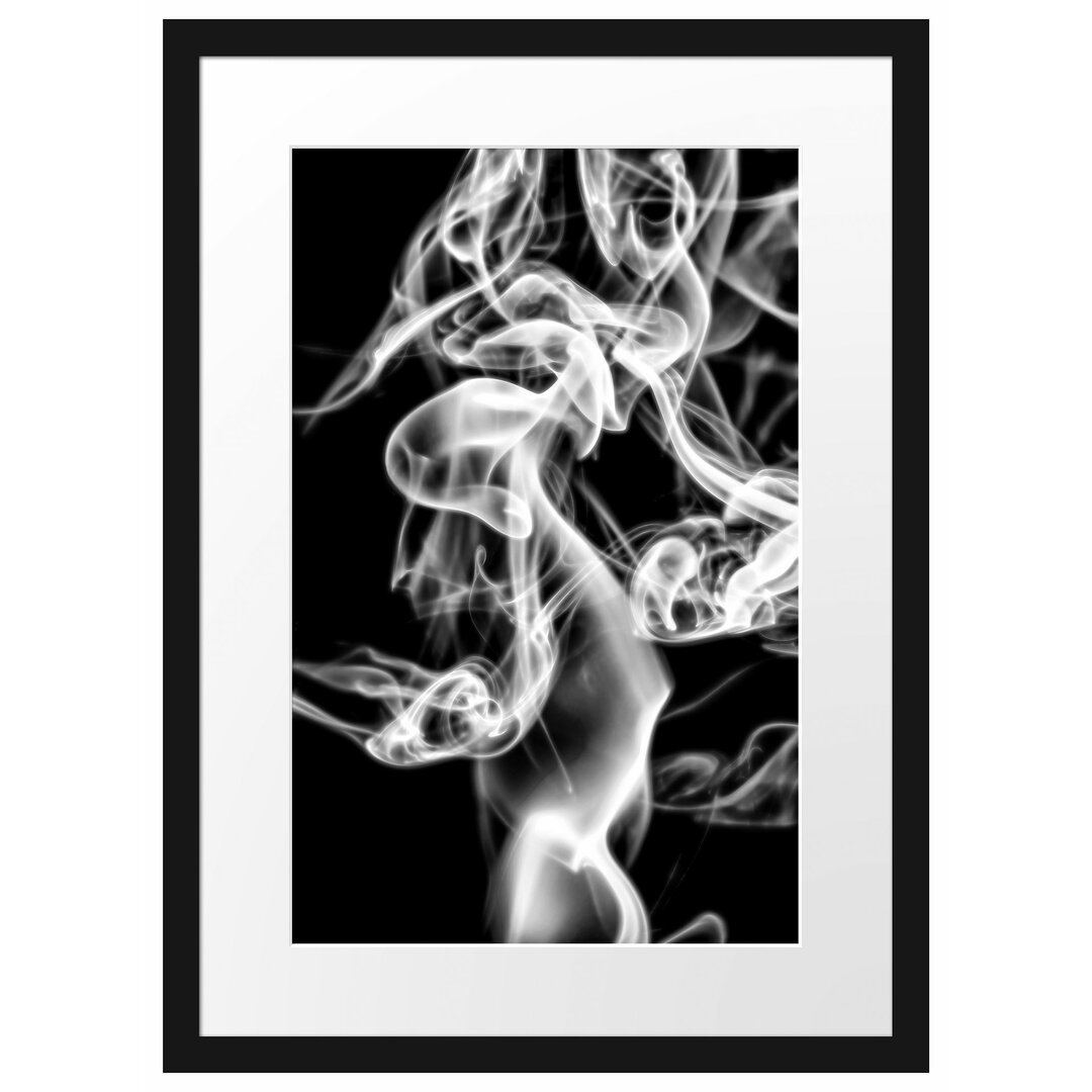 Gerahmter Fotodruck Smoke in the Darkness