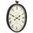 Scriber Oval Metal Wall Clock with Bird