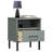 Nightstand Bedside Table with Drawer Bed Table Solid Pine Wood OSLO-527587099
