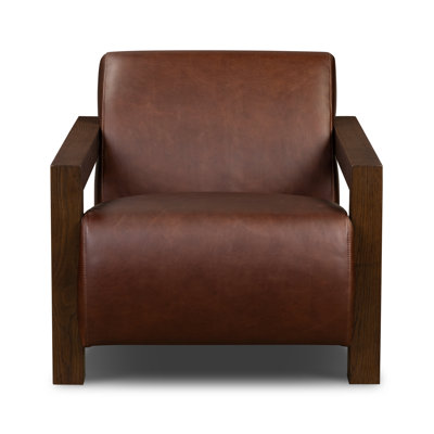 Giza Full-Grain Italian Leather Lounge Chair