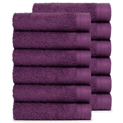 Ensemble de débarbouillettes 100% coton 12 pièces Graciela