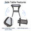 Schutt 3 Piece Patio Set Outdoor Wicker Glider Rocking and Swivel Chairs with Cushions-477883045-486449052