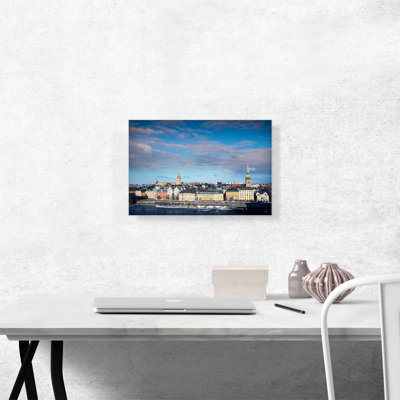 «Stockholm Suède Skyline», reproduction de photo sur toile tendue